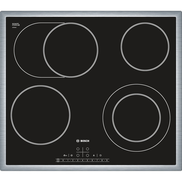 Bosch HBD72PS58 Tabletop Ceramic Black,Stainless steel hob