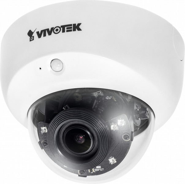 VIVOTEK FD8167 IP security camera Innenraum Kuppel Schwarz, Weiß Sicherheitskamera