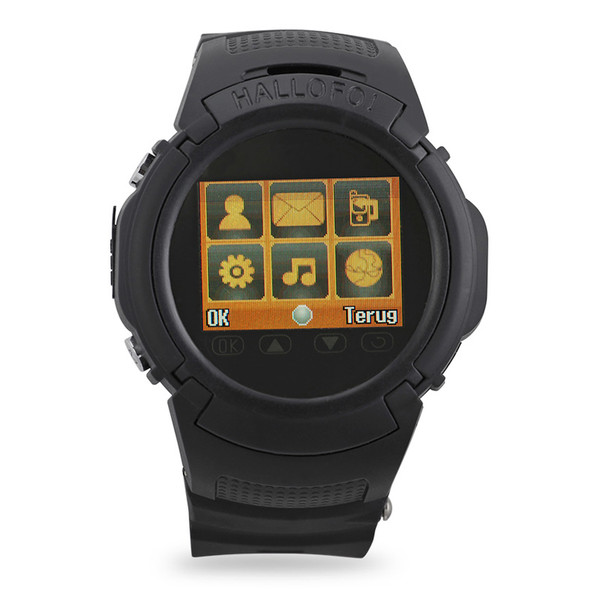 Hallofo Smartwatch 1.5Zoll TFT Schwarz