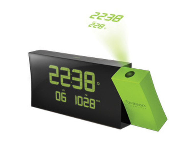 Oregon Scientific RRM222P Часы Цифровой Черный, Зеленый радиоприемник