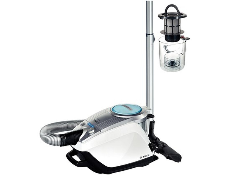 Bosch BGS5220 Cylinder vacuum cleaner 3L 700W A Grey,Stainless steel,White vacuum