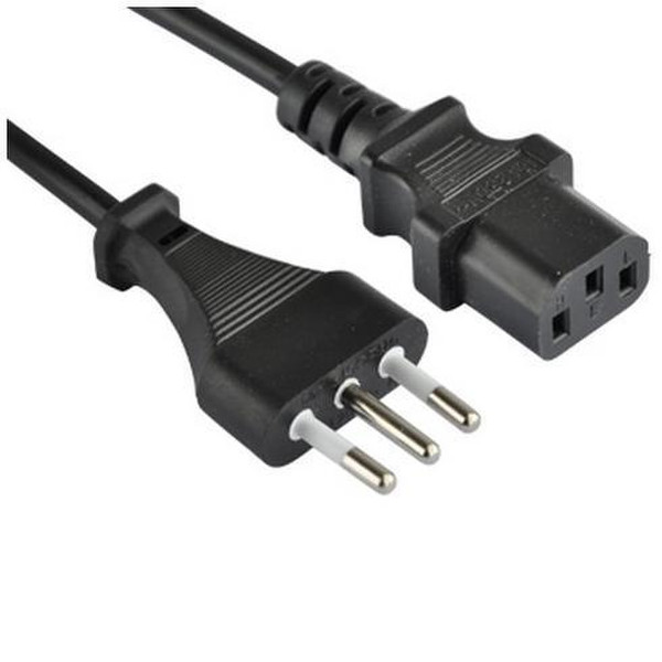 Nilox NX090401102 CEI 23-16 C13 coupler Black power cable