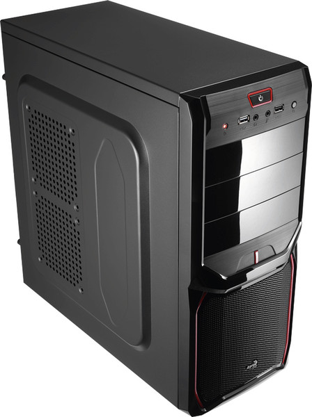 Aerocool V3X Advance Midi-Tower 500W Black,Red computer case