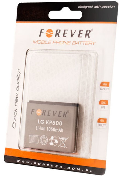 Forever FO-LG-LGIP-570A Lithium-Ion 1050mAh Wiederaufladbare Batterie