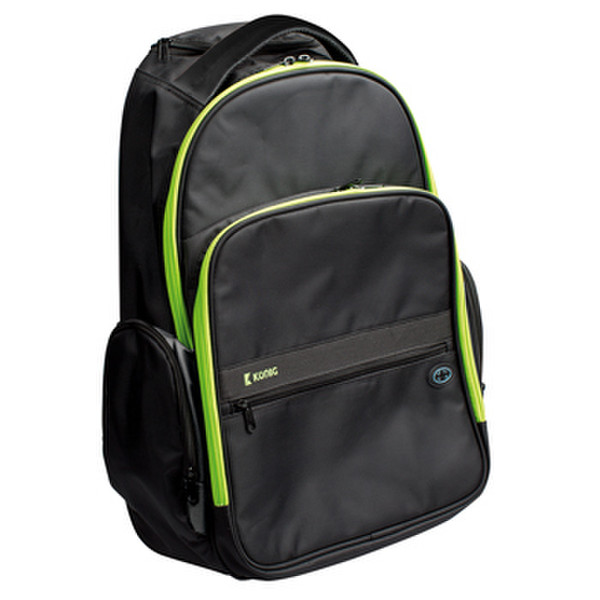 König CSNBBPT100GR Polyester Schwarz, Grün Rucksack