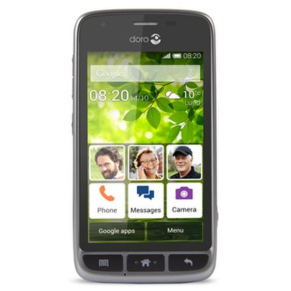 Doro Liberto 820 Mini Schwarz, Edelstahl Smartphone