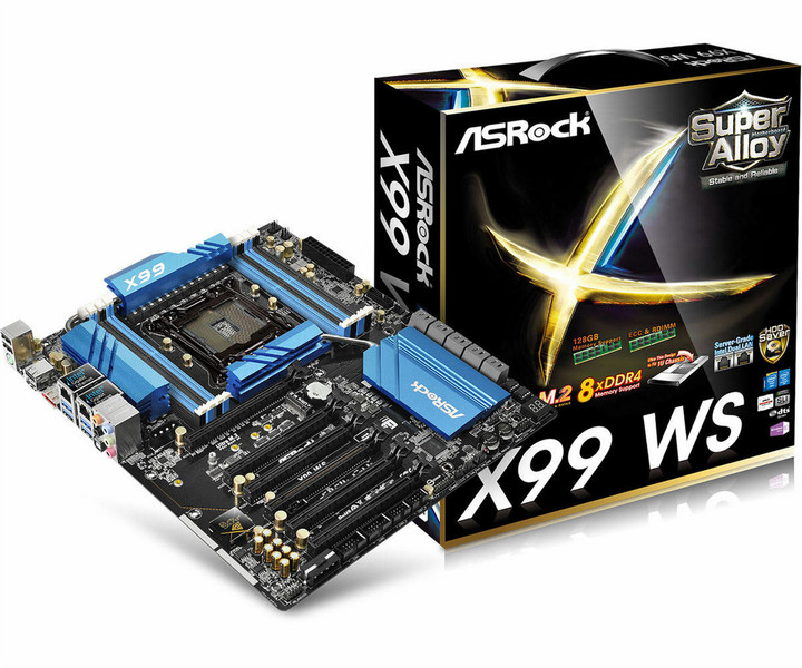 Asrock X99 WS Intel X99 LGA 2011-v3 Erweitertes ATX