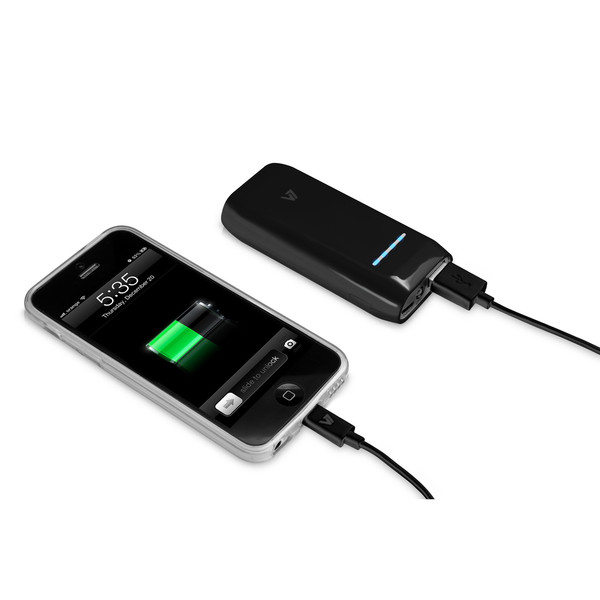 V7 Mobile USB Powerbank 4400mAh - schwarz