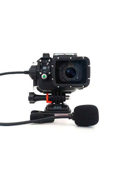 AEE T45 Digital camcorder microphone Verkabelt Schwarz Mikrofon
