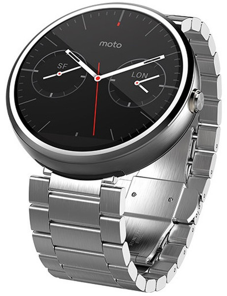 Motorola Moto 360 1.56Zoll LCD 124g Hell-Metallic Smartwatch