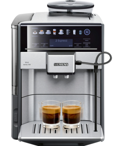 Siemens EQ.6 Freistehend Vollautomatisch Espressomaschine 1.7l Schwarz, Edelstahl