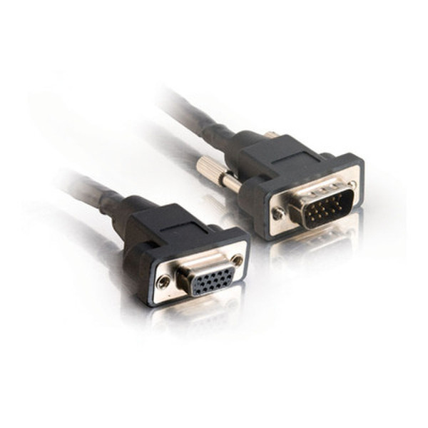 C2G 25ft Panel Mount HD15 M/F SXGA Monitor Extension Cable 7.62m VGA (D-Sub) VGA (D-Sub) Schwarz VGA-Kabel