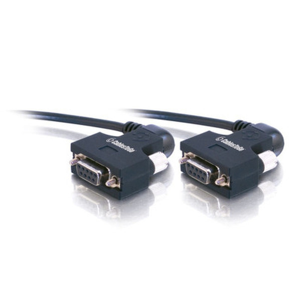 C2G 10ft DB9 F/F 3m Black serial cable