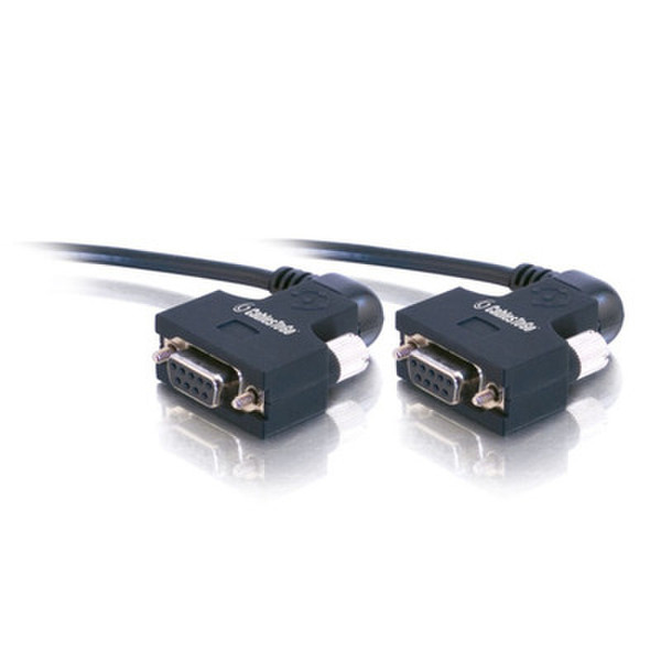 C2G 1ft DB9 F/F 0.3m Black serial cable