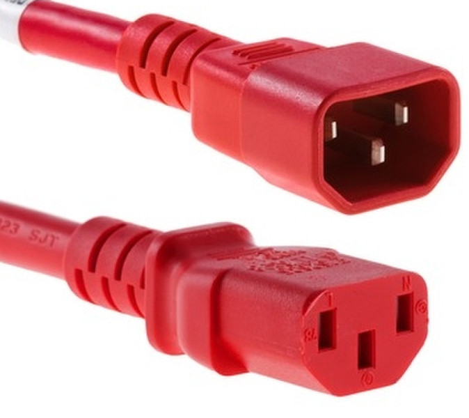 Diverse Electronics C13-C14, 1.5m 1.5m C13 coupler C14 coupler Red