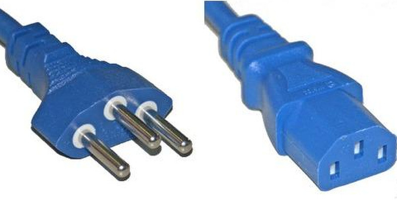 Diverse Electronics T12-C13, 2m 2m C13 coupler Blue