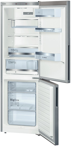 Bosch KGE36BL41 freestanding 302L A+++ Stainless steel fridge-freezer