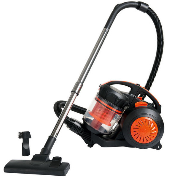 Domoclip DOH101 Cylinder vacuum cleaner 2L 2200W Black,Orange vacuum