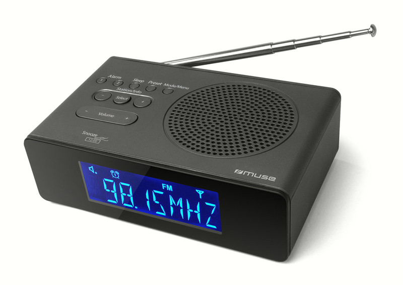 Muse M-195 CDB Uhr Digital Schwarz Radio