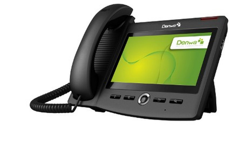 DENWA DW-710 Проводная телефонная трубка ЖК Черный IP-телефон