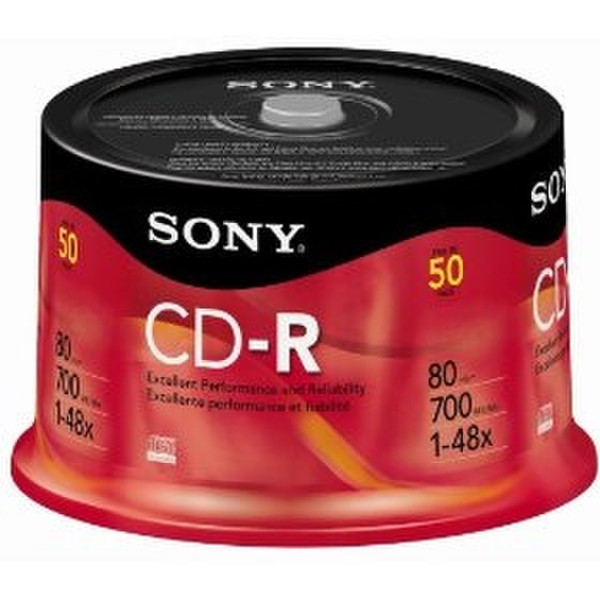 Sony 50CDQ80RS CD-R 700MB 50Stück(e) CD-Rohling