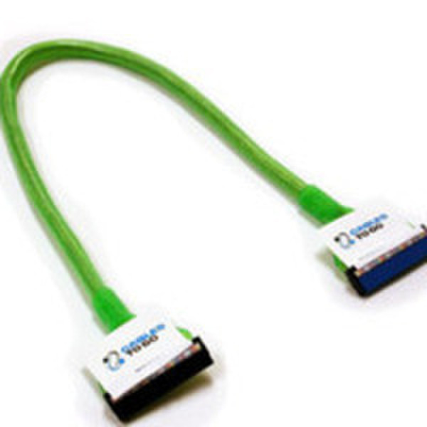 C2G 24in Go!Mod Molded Round 1-Device Ultra ATA133 EIDE Cable 0.609м Зеленый кабель SATA