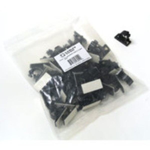 C2G 0.68in Self-Adhesive Cable Clamp 50pk Black 50pc(s) cable clamp