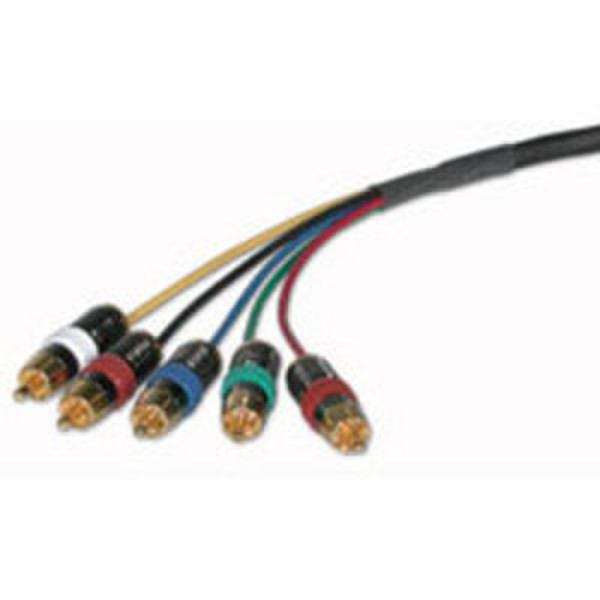 C2G 50ft Plenum-Rated Component 15.24m Black component (YPbPr) video cable