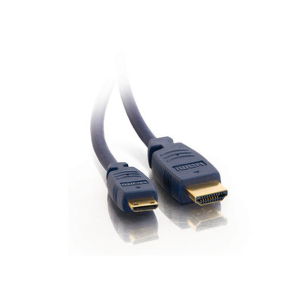 C2G HDMI Mini to HDMI High Speed Cable, 2m 2м Mini-HDMI HDMI Синий HDMI кабель