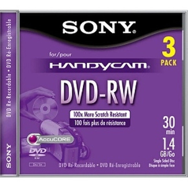 Sony 3DMW30R2H 1.4ГБ DVD-RW чистый DVD