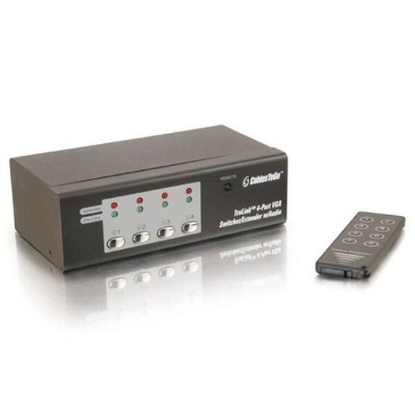 C2G Trulink™ 4-Port UXGA Monitor Switcher/Extender with Audio KVM переключатель