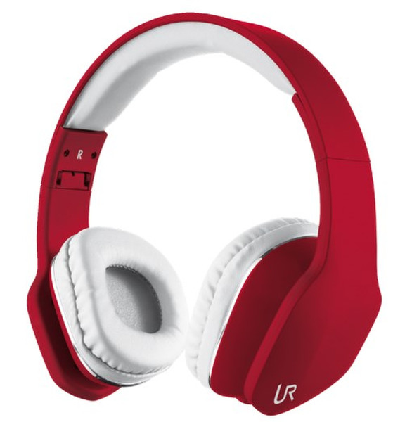Urban Revolt 20114 Binaural Kopfband Rot, Weiß Mobiles Headset