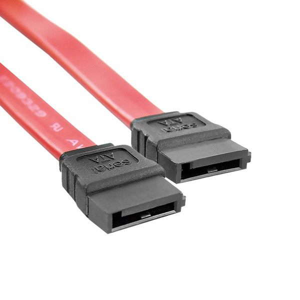 Qoltec F/F, 0.5m 0.5м SATA SATA Черный, Красный кабель SATA