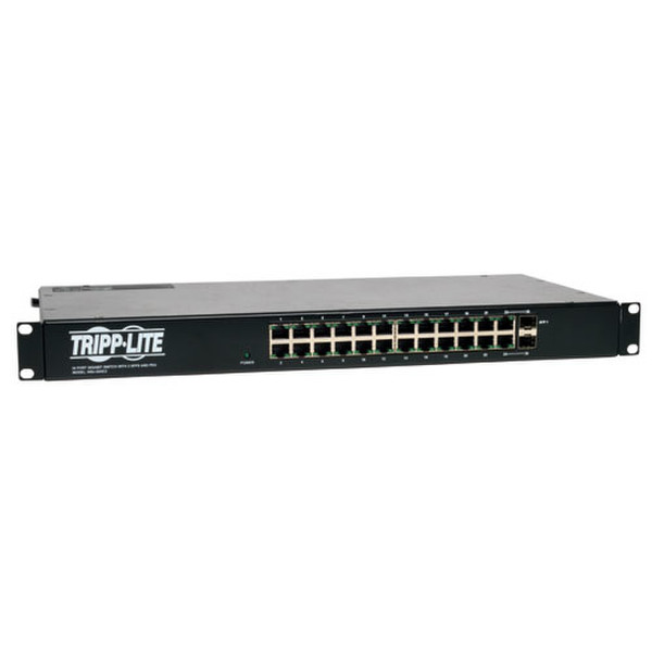 Tripp Lite NSU-G24C2 Gigabit Ethernet (10/100/1000) 1U Черный сетевой коммутатор