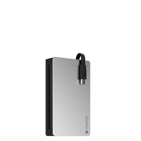 Mophie Powerstation plus 3X 5000мА·ч Алюминиевый, Черный внешний аккумулятор
