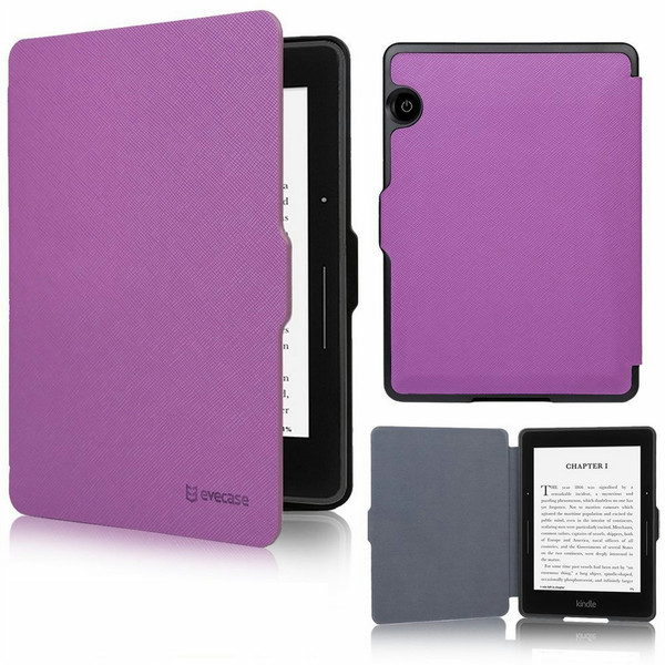 Evecase 885157806145 6Zoll Blatt Violett E-Book-Reader-Schutzhülle