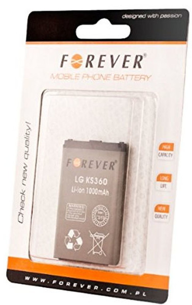 Forever FO-LGIP-330GP-1000 Lithium-Ion 1000mAh Wiederaufladbare Batterie