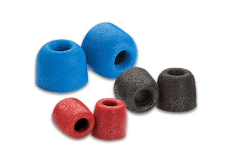 Comply T-500 Polyurethane,Thermoplastic elastomer (TPE) Black,Blue,Red 6pc(s) headphone pillow