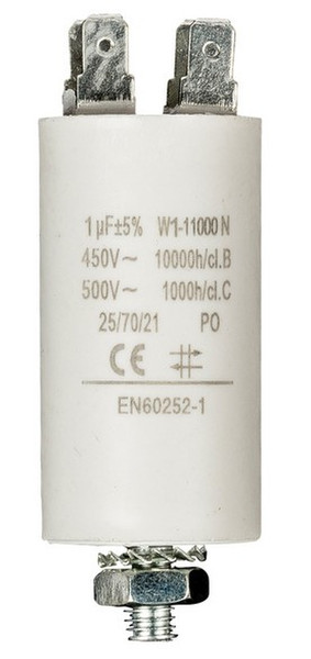 Fixapart W1-11000N Fixed  capacitor Cylindrical DC White capacitor
