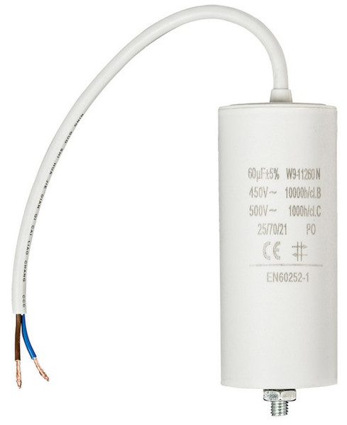Fixapart W9-11260N Fixed  capacitor Cylindrical White capacitor