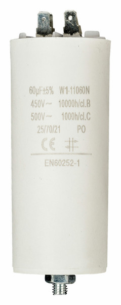 Fixapart W1-11060N Fixed  capacitor Cylindrical White capacitor