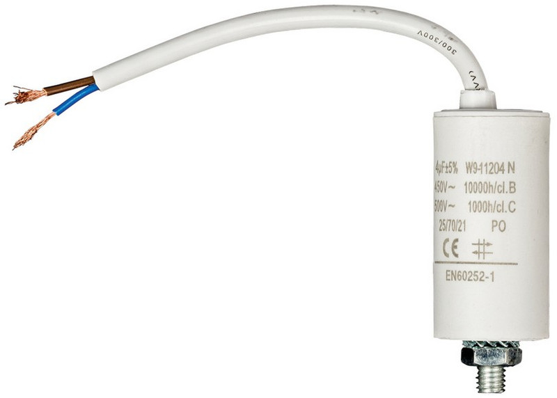 Fixapart W9-11204N Fixed  capacitor Zylindrische Weiß Kondensator