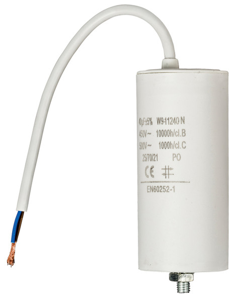 Fixapart W9-11240N Fixed  capacitor Cylindrical White capacitor