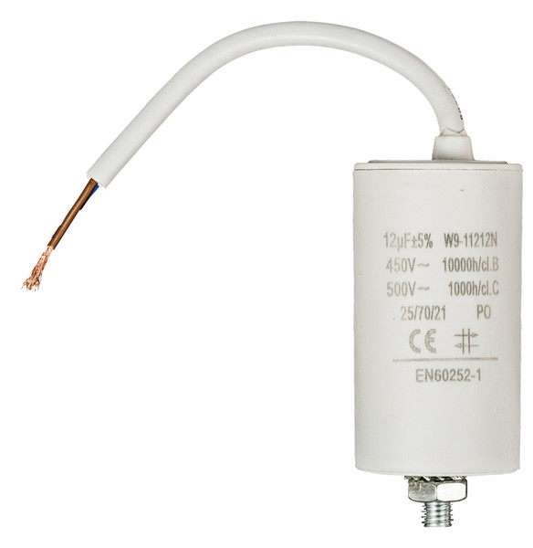 Fixapart W9-11212N Fixed  capacitor Cylindrical White capacitor