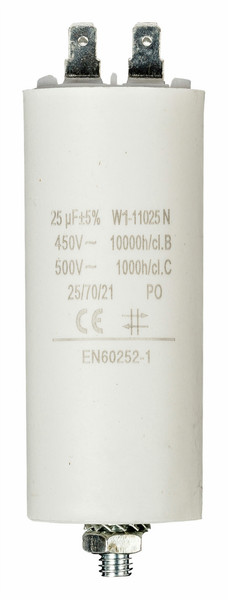 Fixapart W1-11025N Fixed  capacitor Zylindrische Weiß Kondensator