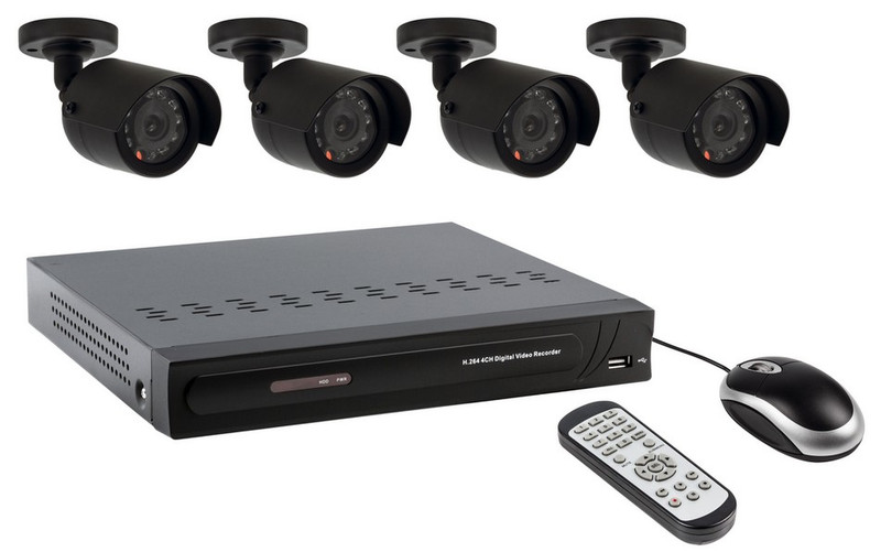 Valueline SVL-SETDVR40 Wired 4channels video surveillance kit