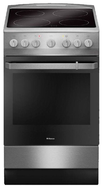 Hansa FCCX54109 Freestanding Ceramic hob A-20% Black,White cooker