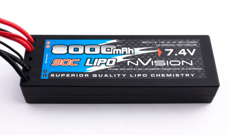 nVision NVO1114 Lithium Polymer 8000mAh 7.4V rechargeable battery