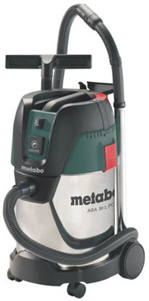 Metabo ASA 30 L Cylinder vacuum cleaner 30L 1250W Black,Green,Silver