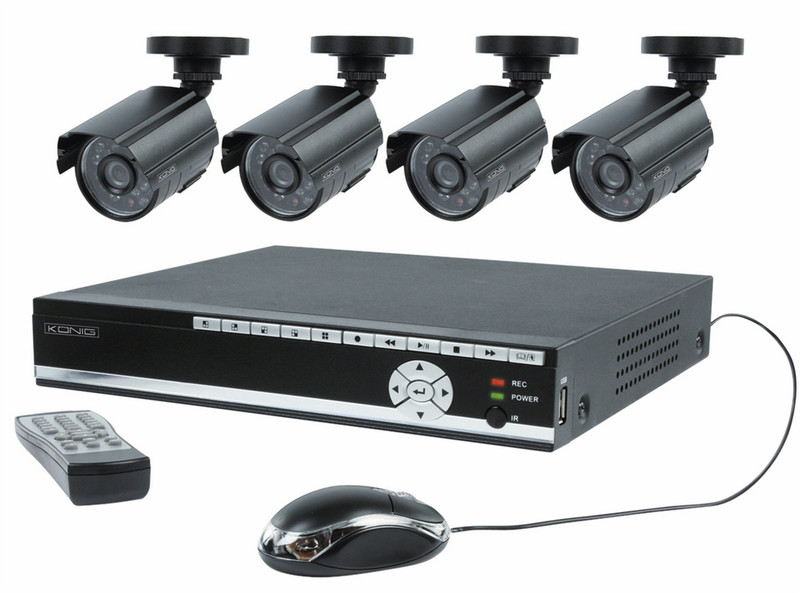 König SEC-SETDVR40 Video-Überwachungskit